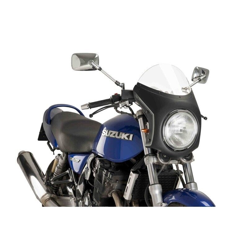 PUIG CUPOLINO SEMICARENATO PER TRIUMPH SPEED TWIN 900 23-24 TRASPARENTE-NERO