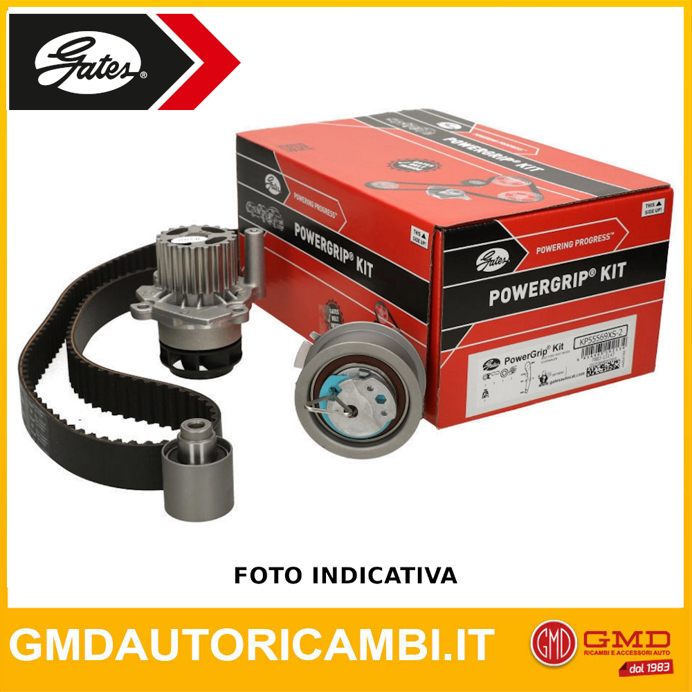 KIT DISTRIBUZIONE + POMPA ACQUA GATES CHEVROLET MATIZ 1.0 KW:47 dal 05> KP255...