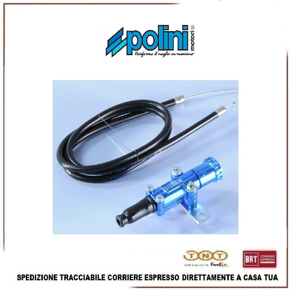 Comando Starter Aria Manuale Scooter Polini Blu Completo Di Filo 316.0012