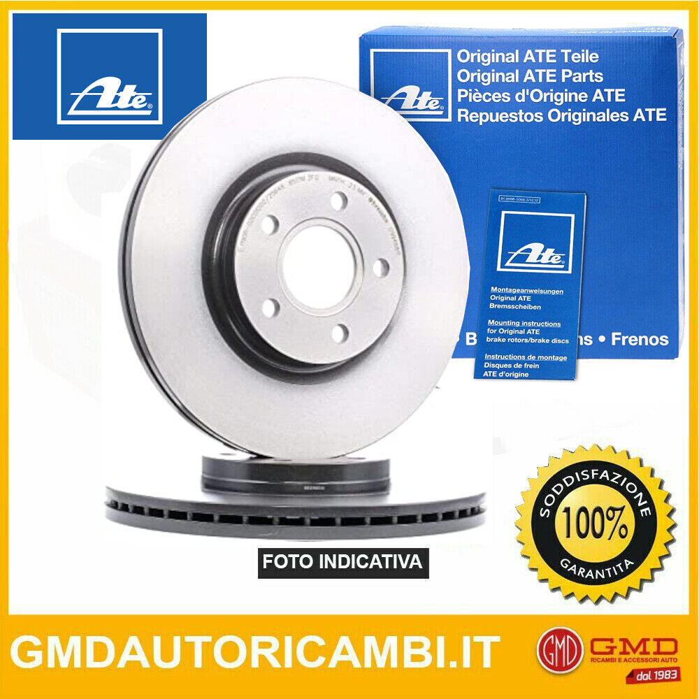 COPPIA DISCHI FRENO POST ATE ALFA ROMEO MITO 1.6 JTDM 88KW 08> 24011003491