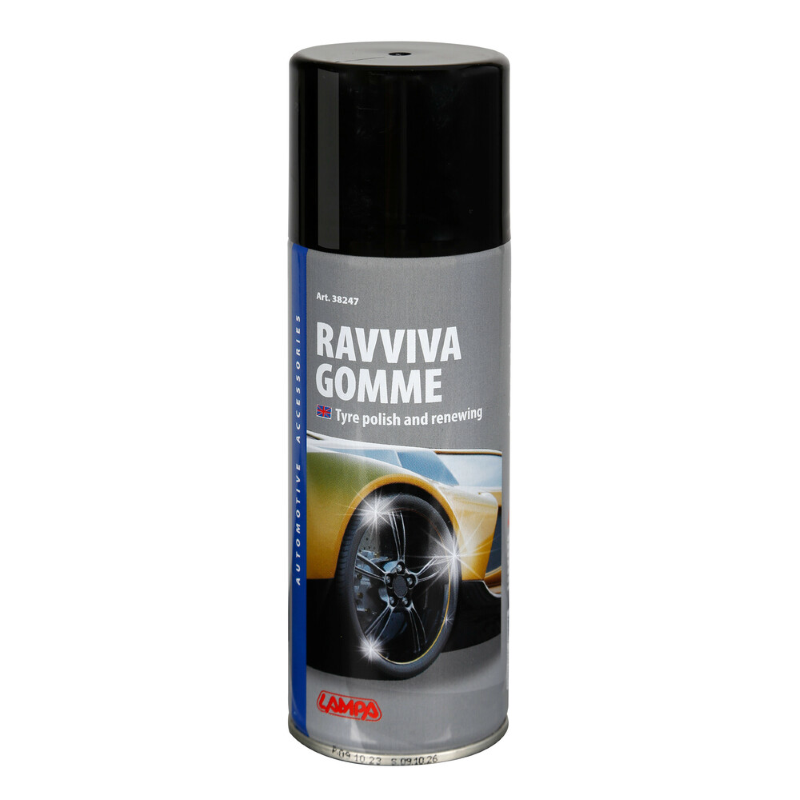 RAVVIVA GOMME PER AUTO LUCIDO PER PNEUMATICI 200ML SCHERMO PROTETTIVO RAGGI UV
