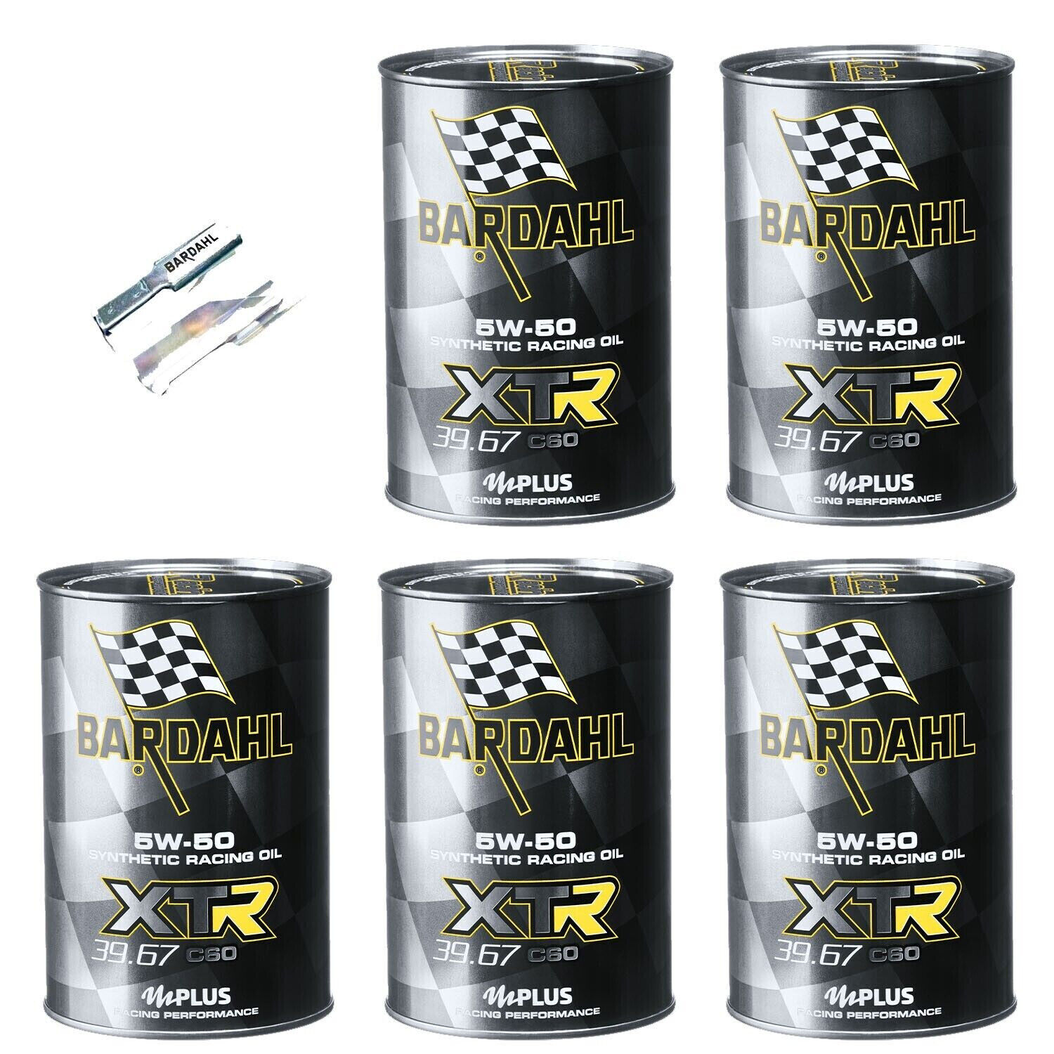 5 Litri BARDAHL XTR C60 5W50 39.67 Olio 100% Sintetico per Auto Alte Prestazioni