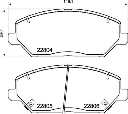 BREMBO P 30 110 Kit pastiglie freno per KIA CEED (CD), CEED Combi Van (CD), CEED
