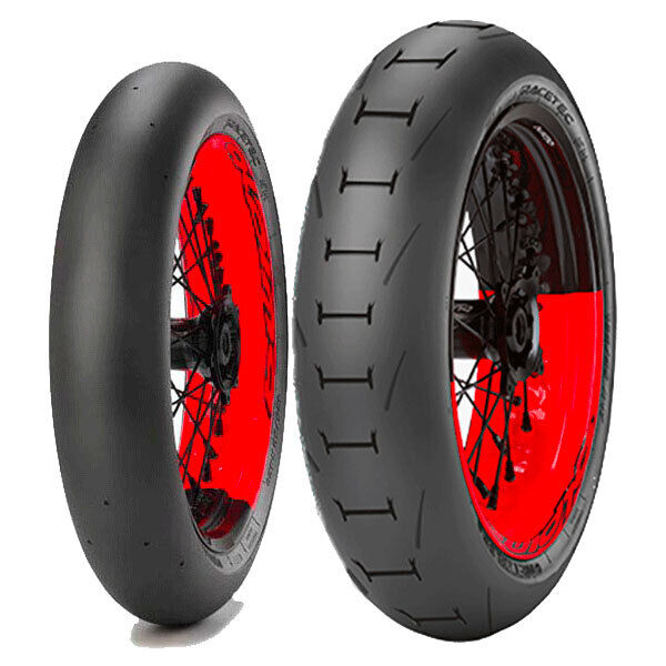 COPPIA GOMME METZELER 125/75-420 RACETEC SM K2 + 165/55-17 RACETEC SM K1