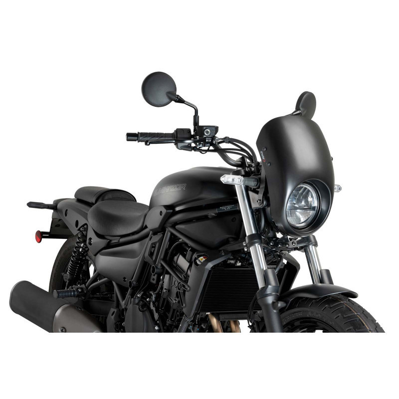 CUPOLINO SEMICARENATO PUIG PER KAWASAKI ELIMINATOR 500 SE 2024 > 2025 NERO