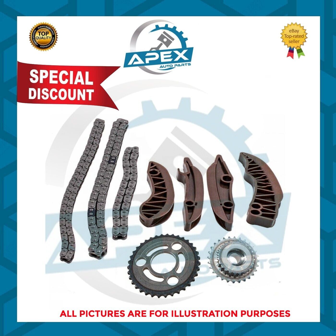 BMW 3.0 Diesel N57D30,N57D30A,N57D30B 3.0 Kit Catena Distribuzione Diesel