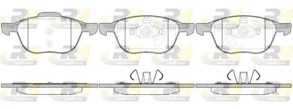 Pastiglie freno Assale anteriore 21082.00 ROADHOUSE per FORD MAZDA VOLVO