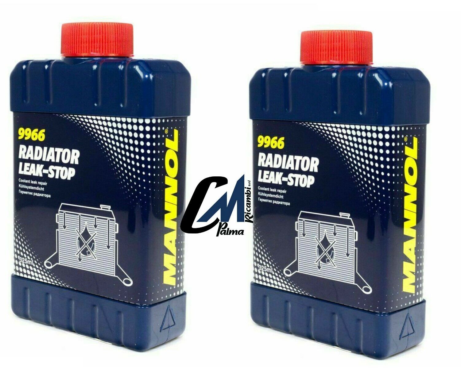 2X TURAFALLE PERDITA RADIATORE MANNOL 9966 325ml SIGILLANTE ADDITIVO PROTEZIONE