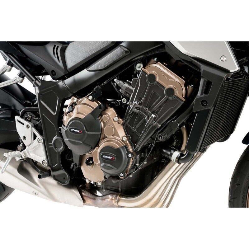 PROTEZIONE CARTER MOTORE PUIG PER HONDA CBR 650 R ECLUTCH 2024 NERO 21367N