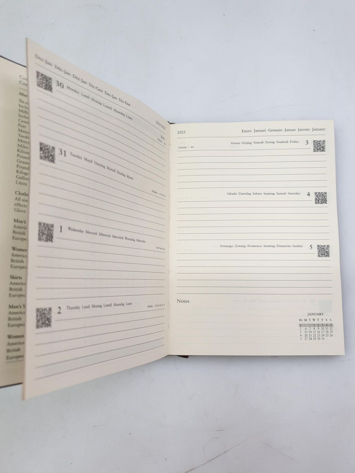 Letts of London 25-080408 Terminplaner 2025, marrone