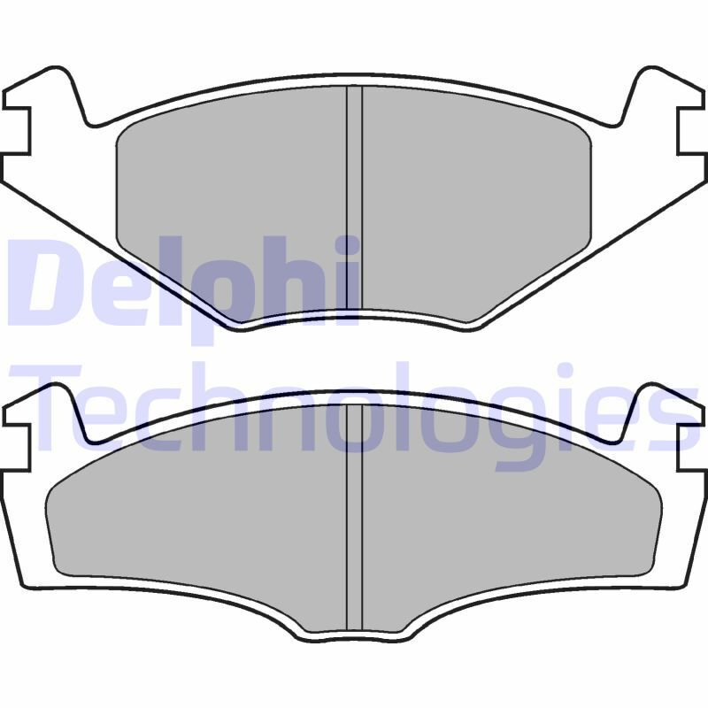 Kit pastiglie freno, Freno a disco LP979 DELPHI per VW SEAT SKODA