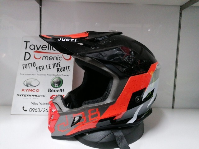 Casco Motocross Just1 J38 Korner Orange Black Enduro Quad Supermotard L 59-60