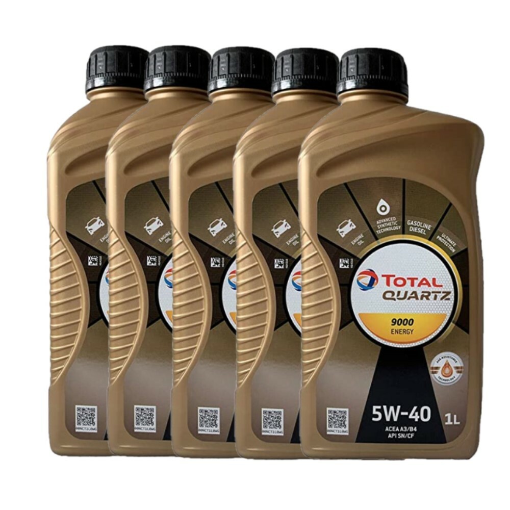 OLIO MOTORE TOTAL QUARTZ 9000 5W40 5 LITRI