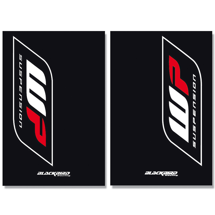 BLACKBIRD RACING Adesivi di sospensione della forcella Wp negro 5015W