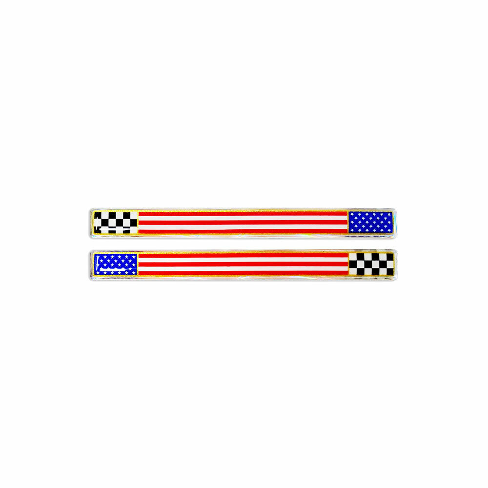 Sticker Adesivo 3D Bandiera USA Scacchi HQ