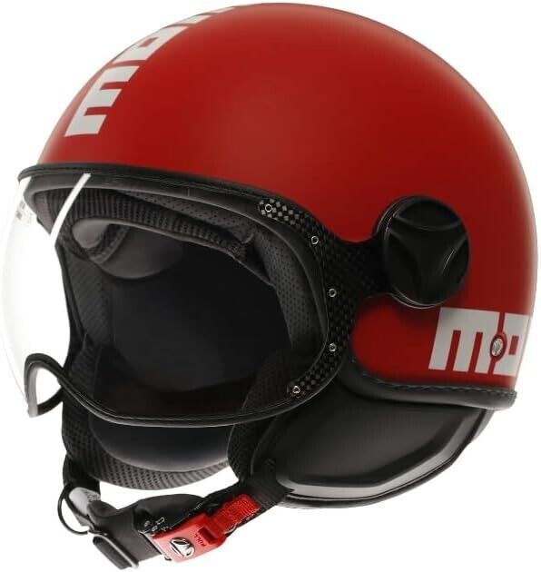 CASCO MOMODESIGN FGTR CLASSIC E2206 CANDY MATT RED/WHITE XS - MOMO