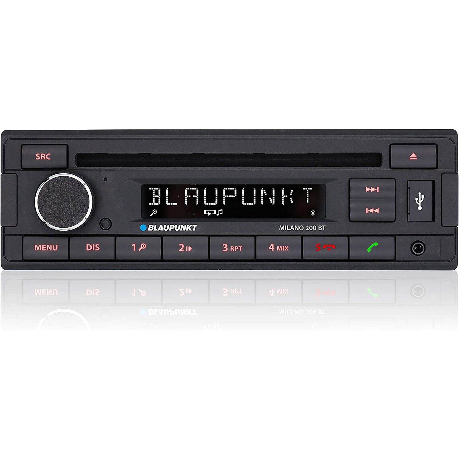 Retro Stile Blaupunkt Milano 200 Bluetooth Auto Radio Audio Lettore CD Aux