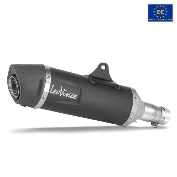 Terminale scarico Leovince Nero omologato Peugeot Metropolis 400i 2013-2016