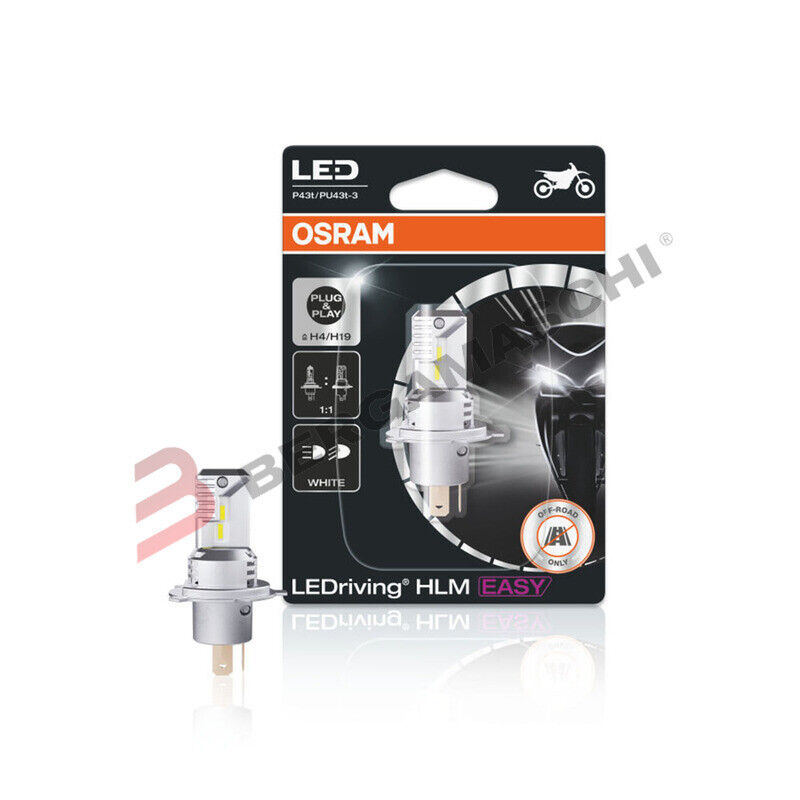 LAMPADA LAMPADINA OSRAM LED H4/H19 LEDRIVING HLM EASY 12V BIANCA