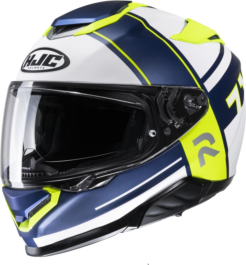 CASCO MOTO INTEGRALE IN FIBRA HJC RPHA 71 ZECHA MATT BLU YELLOW FLUO OPACO TG L