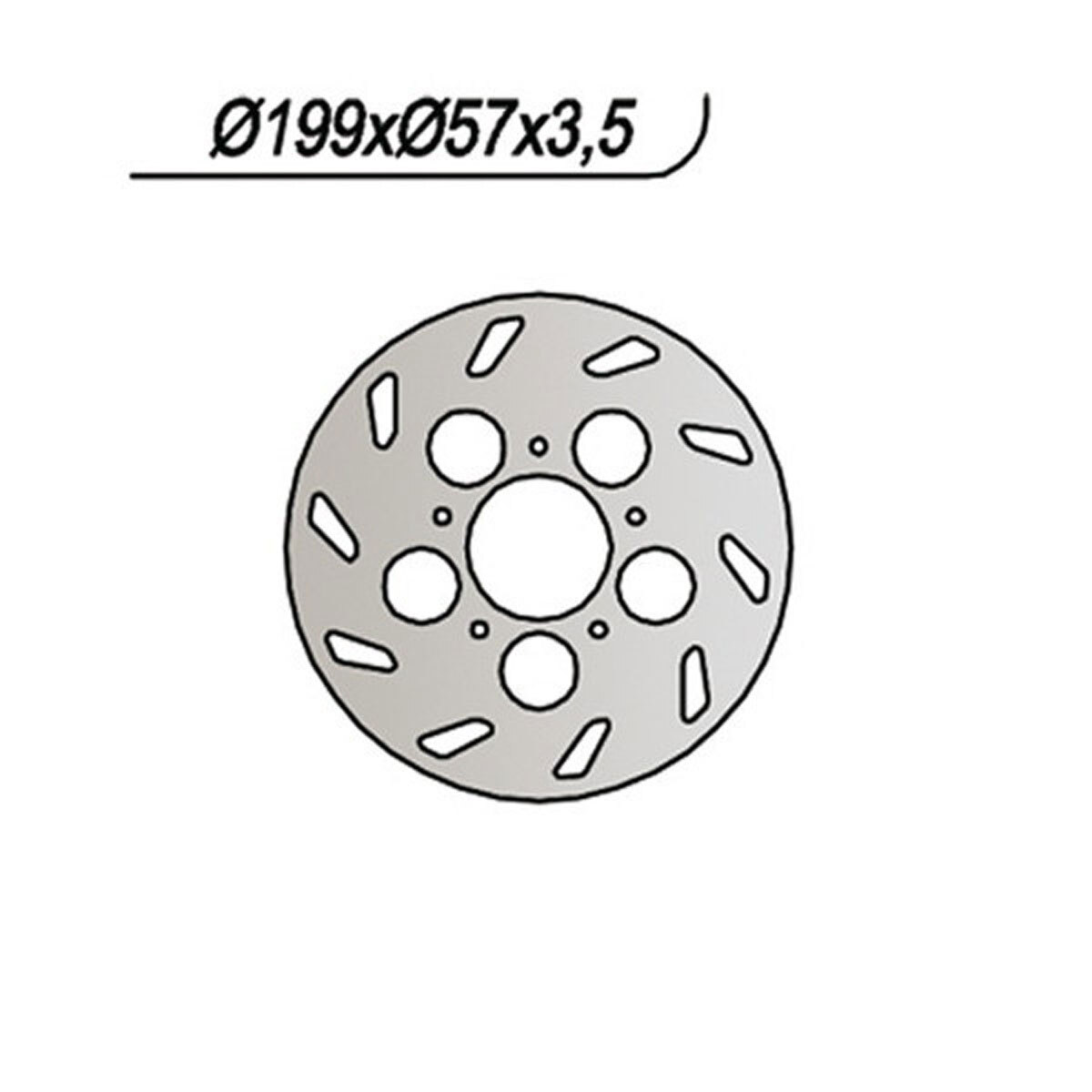 DISCO FRENO NG 311 199-80-57-3,5-5- RIEJU 50 RS 1 EVOLUTION 1997-2001