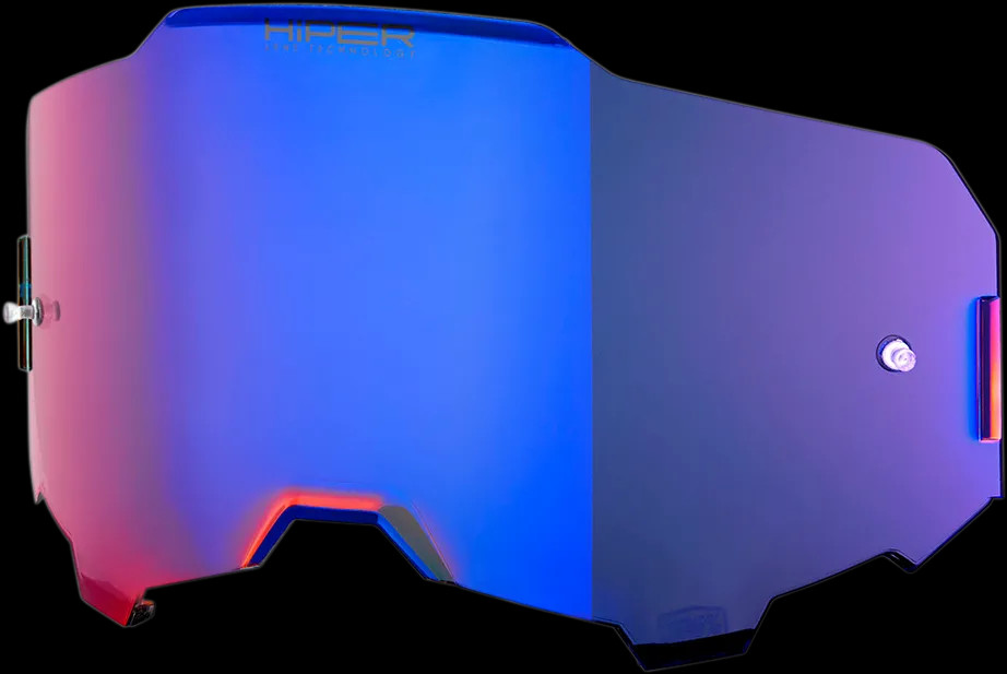 Lente per Maschera Moto Armega 100% Blu, A specchio