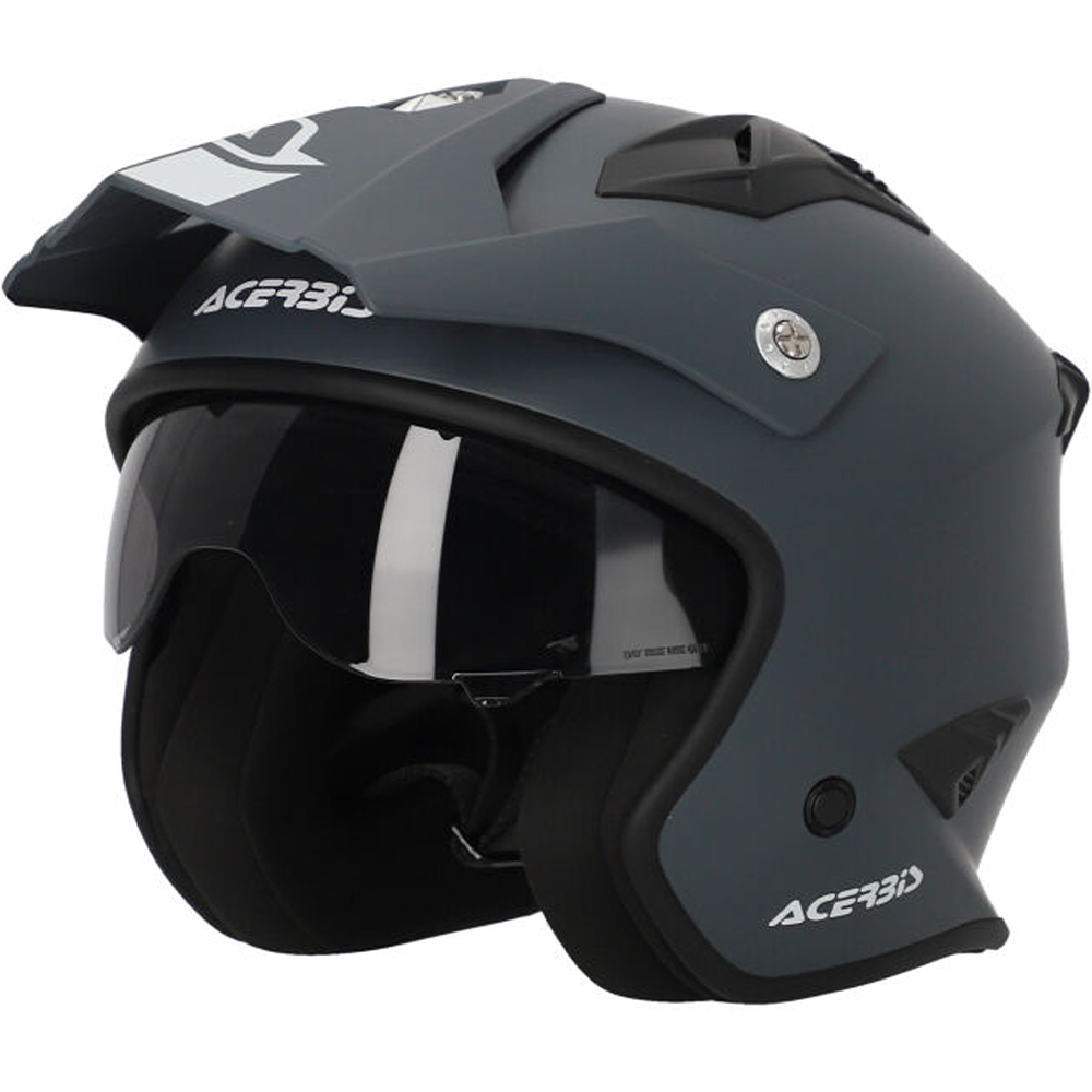 CASCO JET ARIA 22-06 GRIGIO ACERBIS ENDURO OFF ROAD MOTARD MOTO CROSS TAGLIA XL