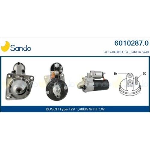 Motorino D'avviamento Sando 6010287.0 per Fiat