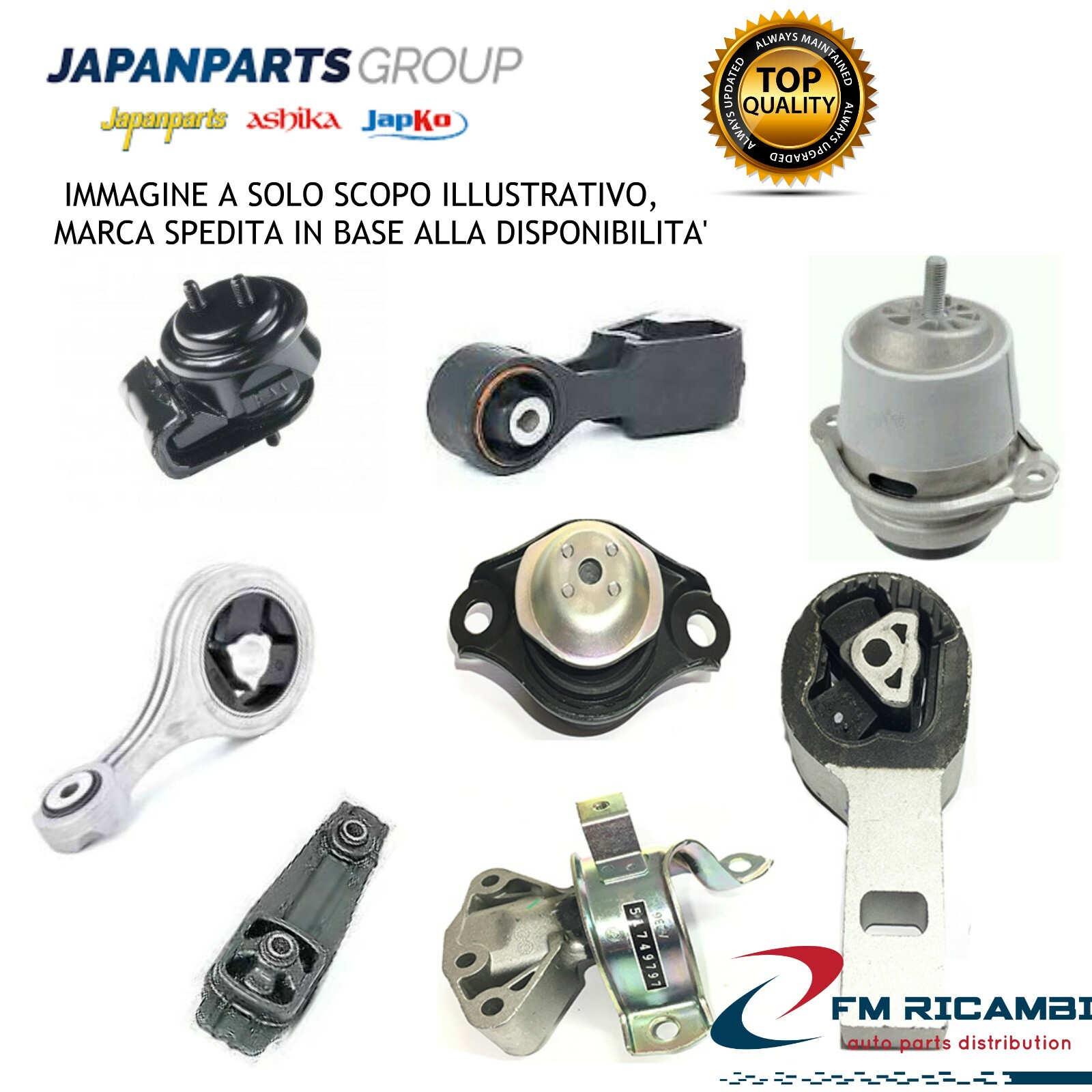 RU-614 JAPANPARTS Supporto motore DAIHATSU TERIOS (J1) 1.3  4WD 1997