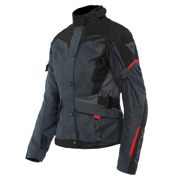 GIACCA GIUBBINO JACKET MOTO DAINESE LADY TEMPEST 3 D-DRY EBONY/BLACK/RED TG.44