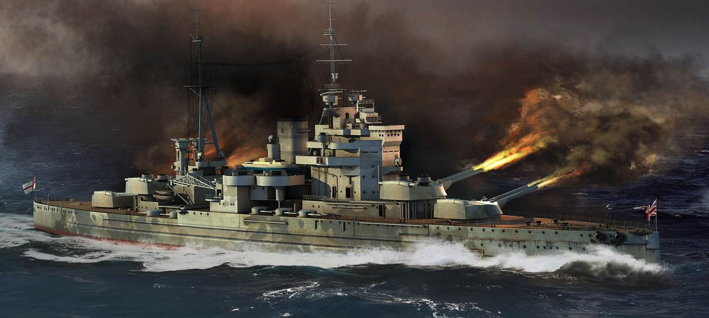 TRUMPETER 05794 MODELLO HMS QUEEN ELIZABETH 1941 1/700