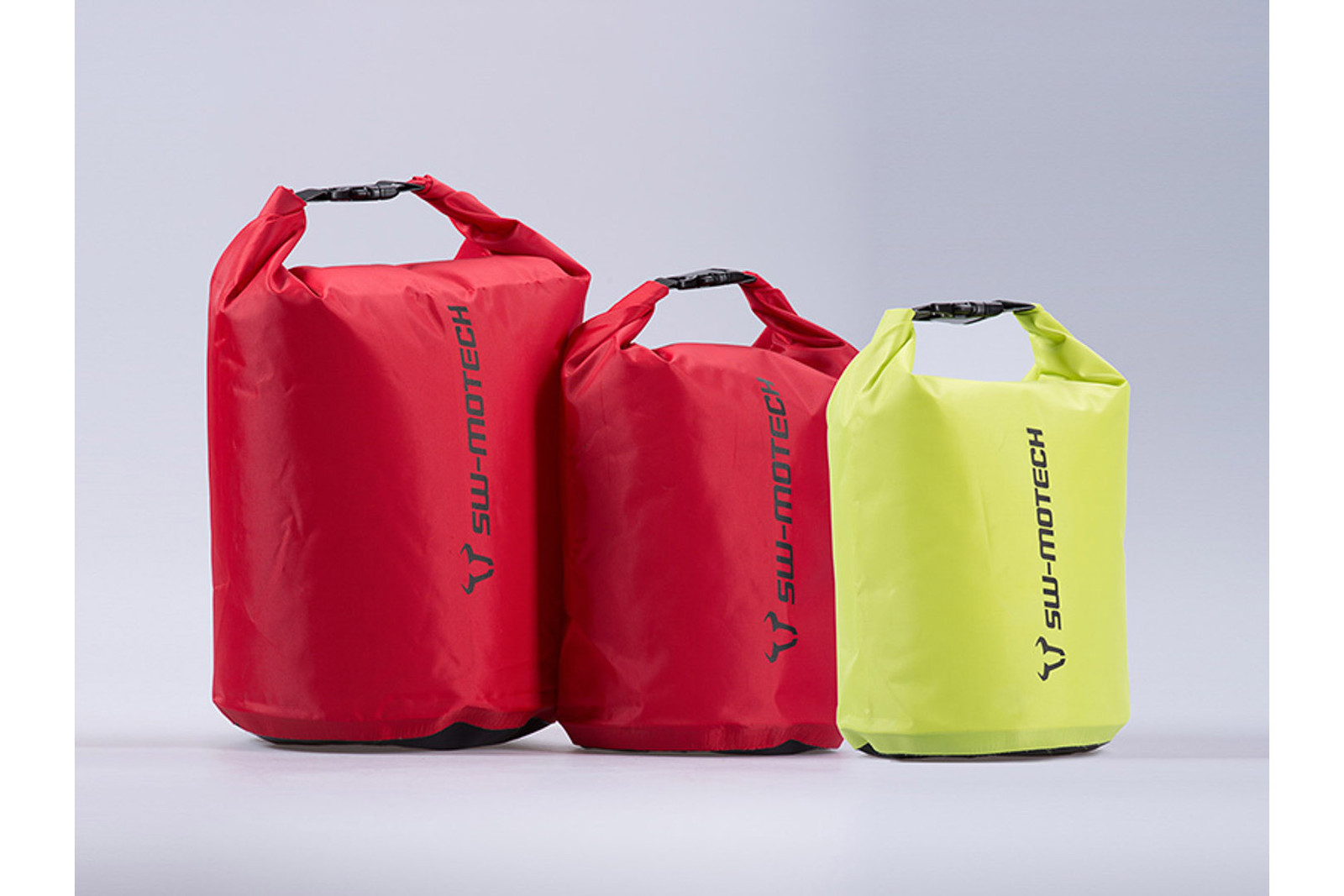 Sw-Motech Set di sacche da sella Drypack 4/8/13 l. Giallo/rosso. Impermeabile.