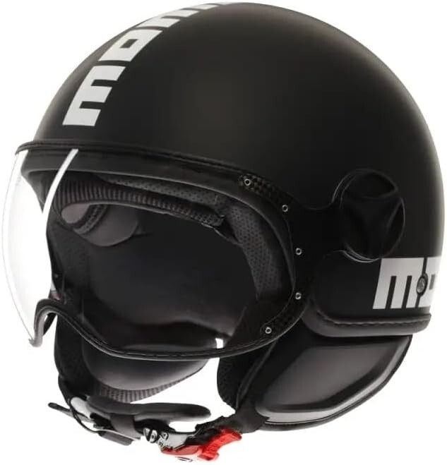 CASCO MOMO FGTR CLASSIC E2206 MONO MATT BLACK/WHITE M