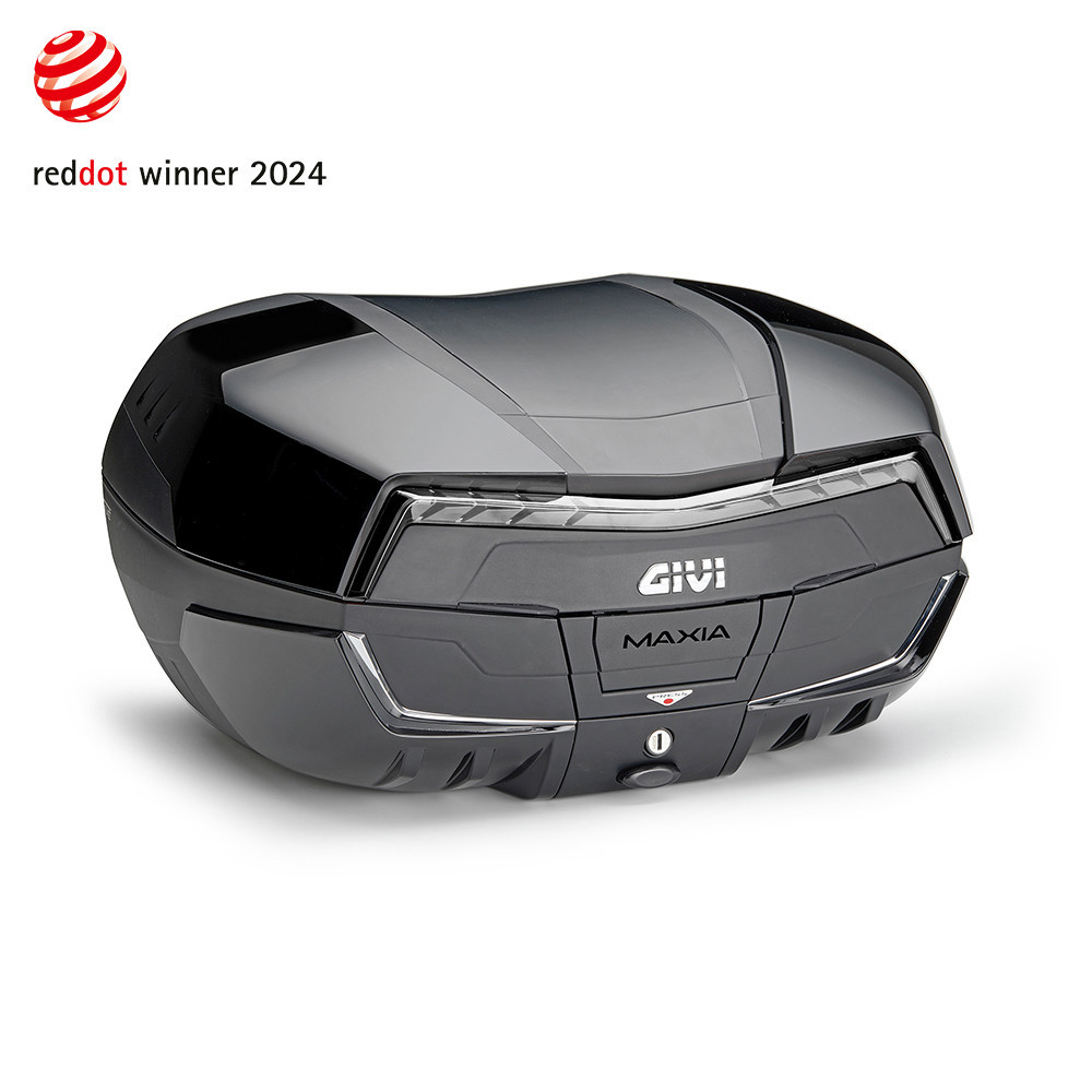 V58NNTB - Valigia Bauletto Givi V58 MAXIA5 TECH catadiottro trasparente nera