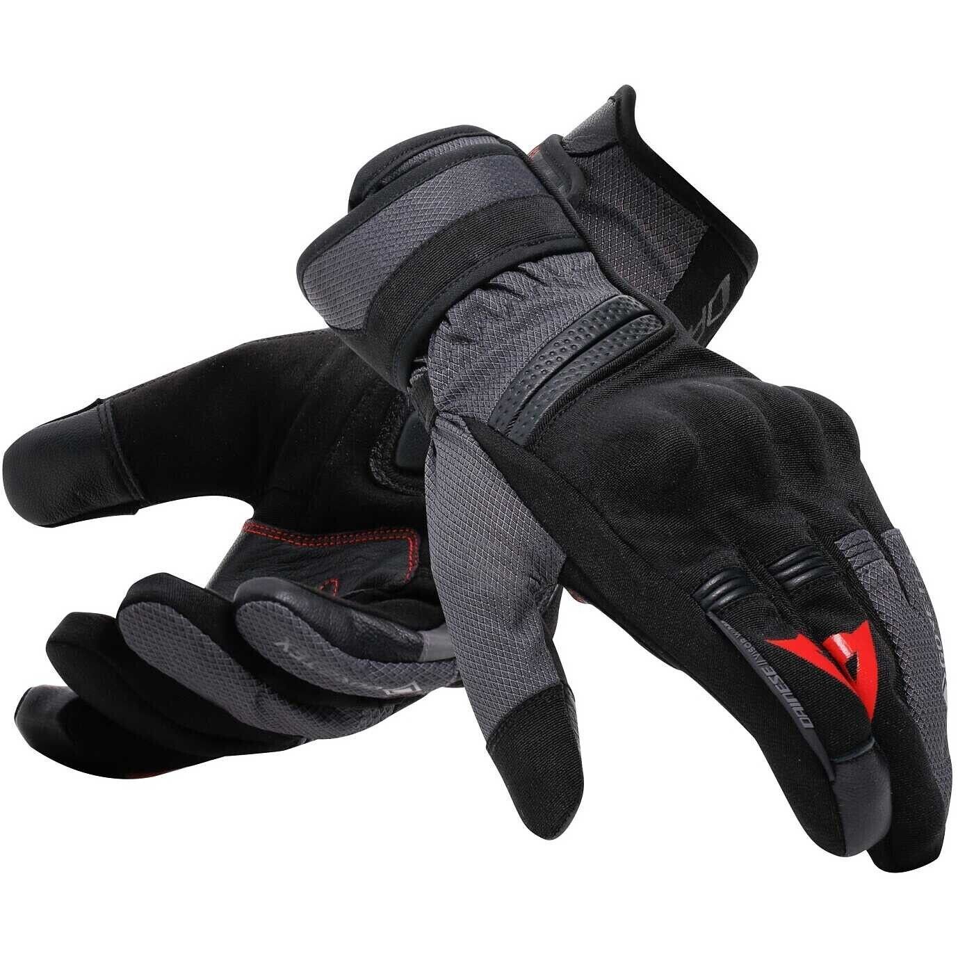 DAINESE TEYDE GORE TEX GUANTI MOTO IMPERMEABILI BLACK IRON GATE TG M