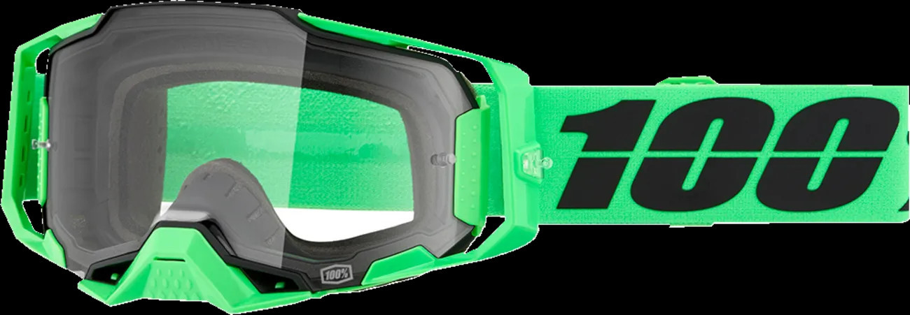 Maschera Moto Armega 100% Verde