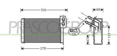 Riscaldatore Per RENAULT KANGOO Dal 1997 Al 2003 RN916H001 7701205538