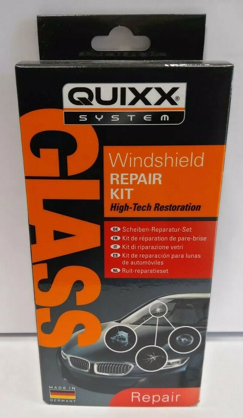 QUIXX WINDSHIELD REPAIR KIT RIPARAZIONE VETRI PARABREZZA LUNOTTO FINESTRINI10211