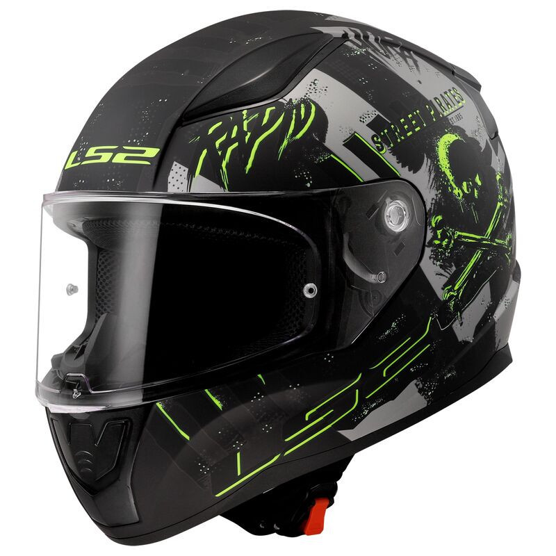 CASCO INTEGRALE LS2 FF353 RAPID II PIRATES TITANIUM TAGLIA XL