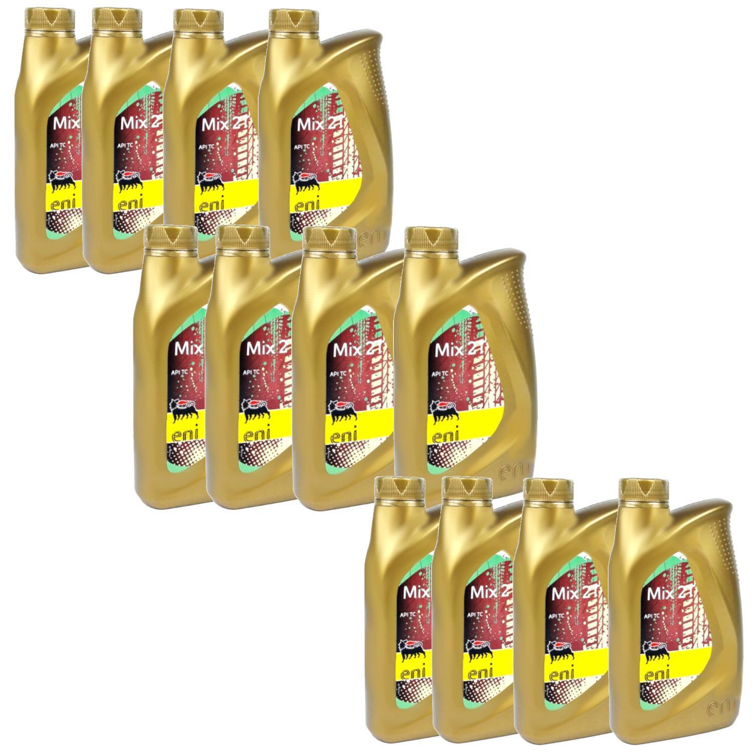 MiM Distribution Kit olio miscela Eni MIX 2T da 12 Litri 2 Tempi
