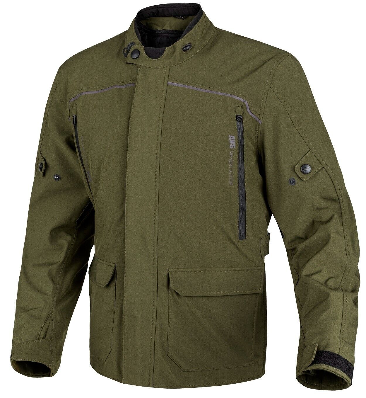 GIACCA JACKET MOTO MOORE LATITUDE VERDE SOFTSHELL IMPEMEABILE SFODERABILE TG XL