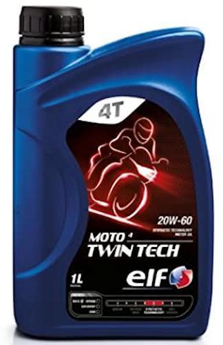 Olio motore lubrificante Elf Moto Twin Tech 20W 60 20w60 1 LT litro
