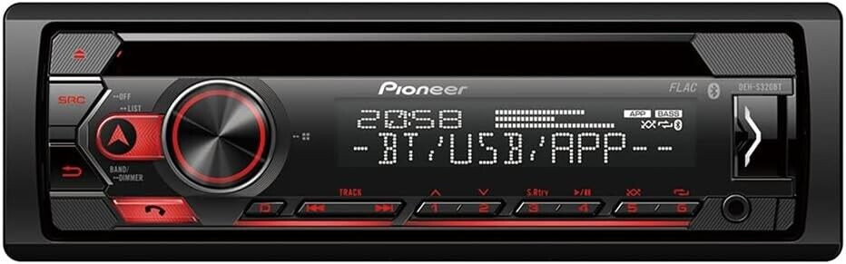 Pioneer autoradio CD/USB/BT/1-DIN