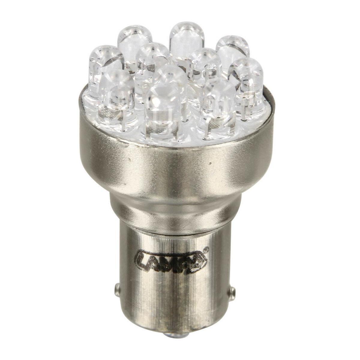 58370 12V Lampada Multi Led 11 Led (P21W) BA15s 1 pz D/Blister Arancio 1pz