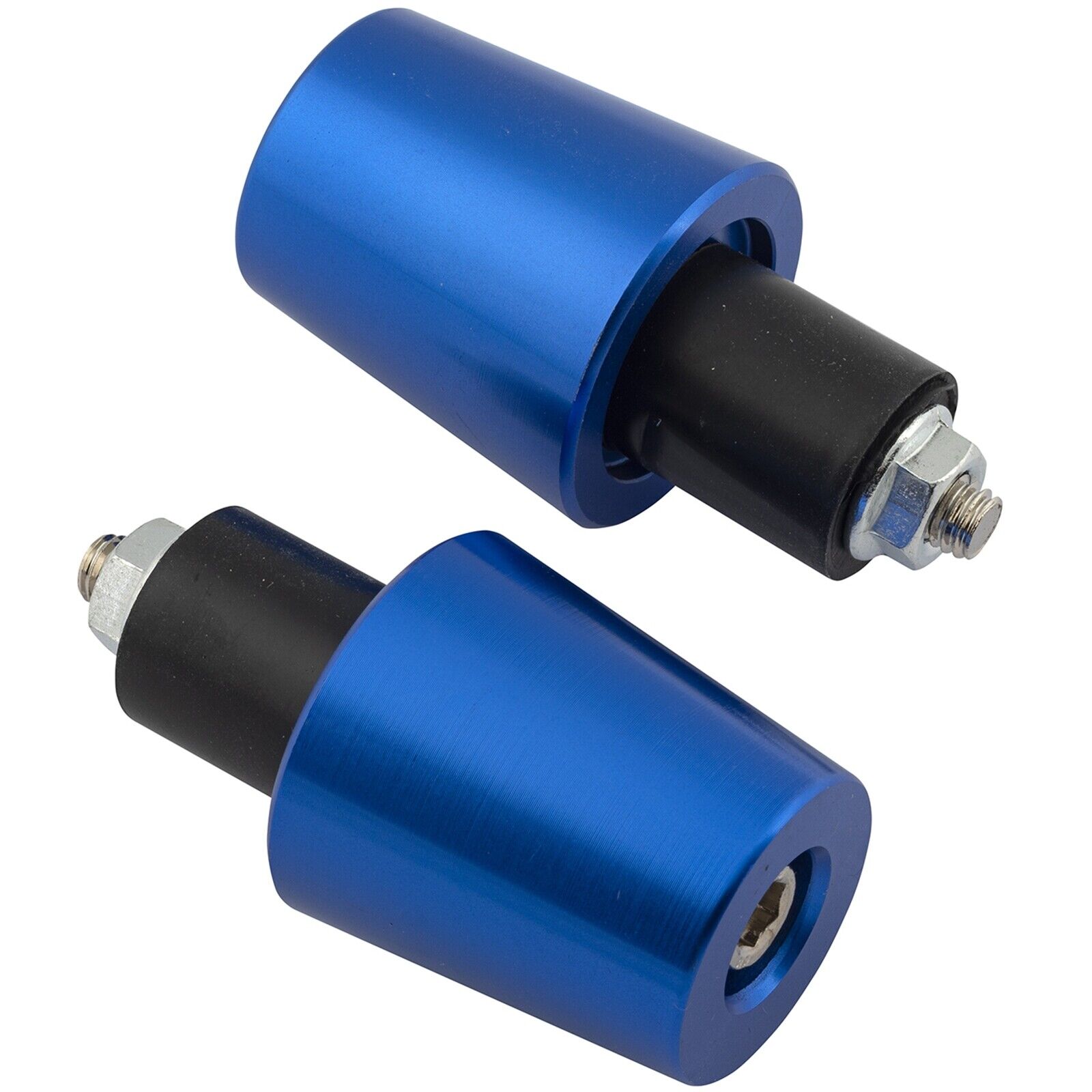 Set Handlebarends Balancers Stabilizers Motorcycle Scooter Aluminum Blue