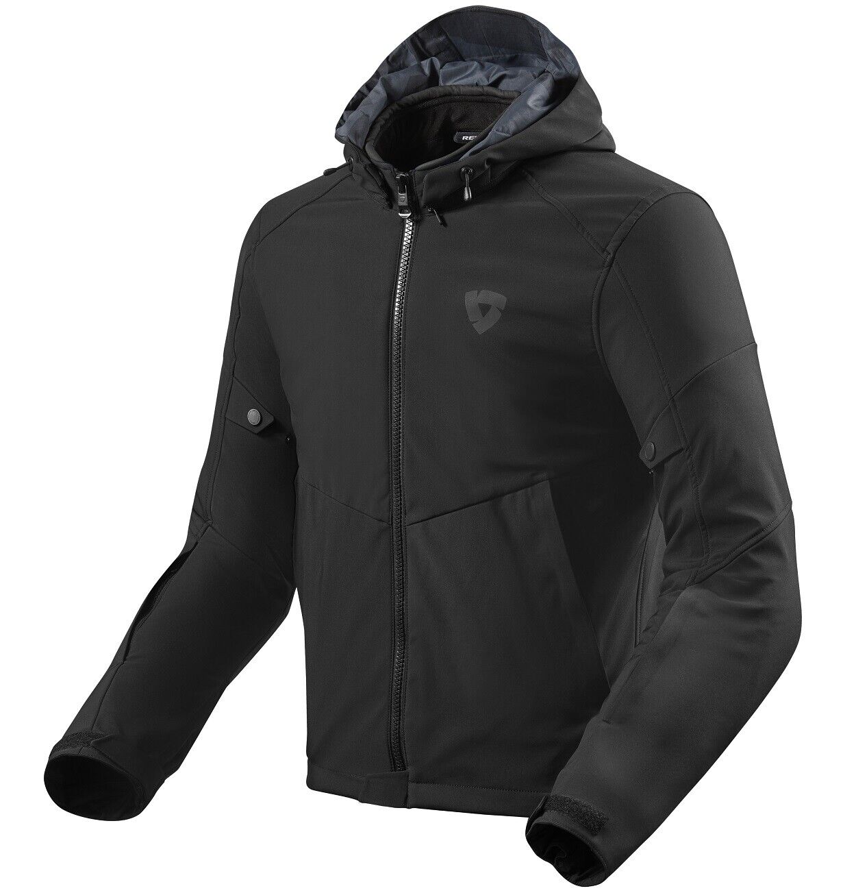 GIACCA JACKET MOTO REV'IT REVIT AFTERBURN BURN 2 H2O SOFTSHELL NERO BLACK TG XL