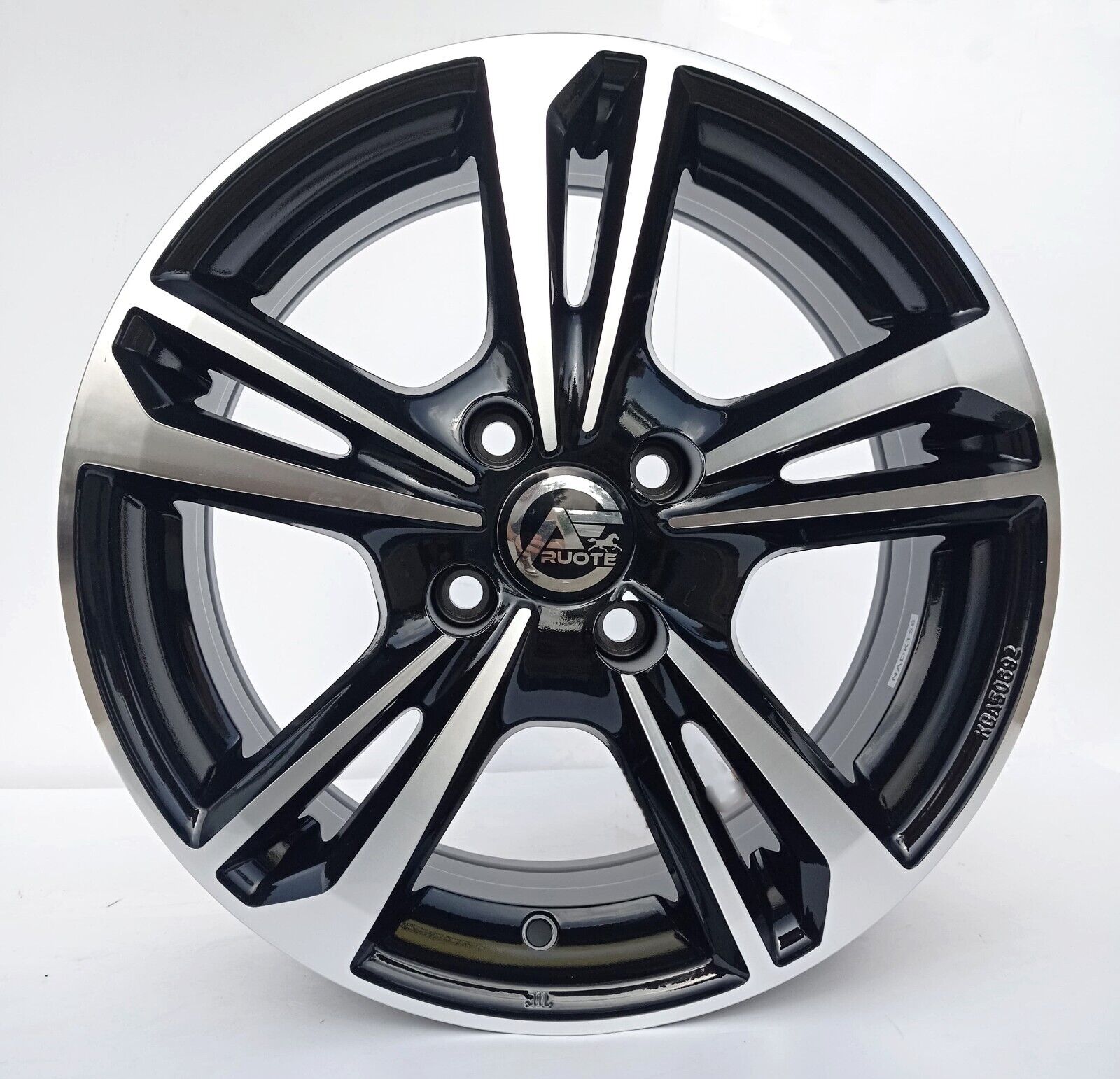 EMBLEMA BD 4 CERCHI IN LEGA DA 17 4X100 X FIAT PUNTO EVO RENAULT CLIO CORSA RIO