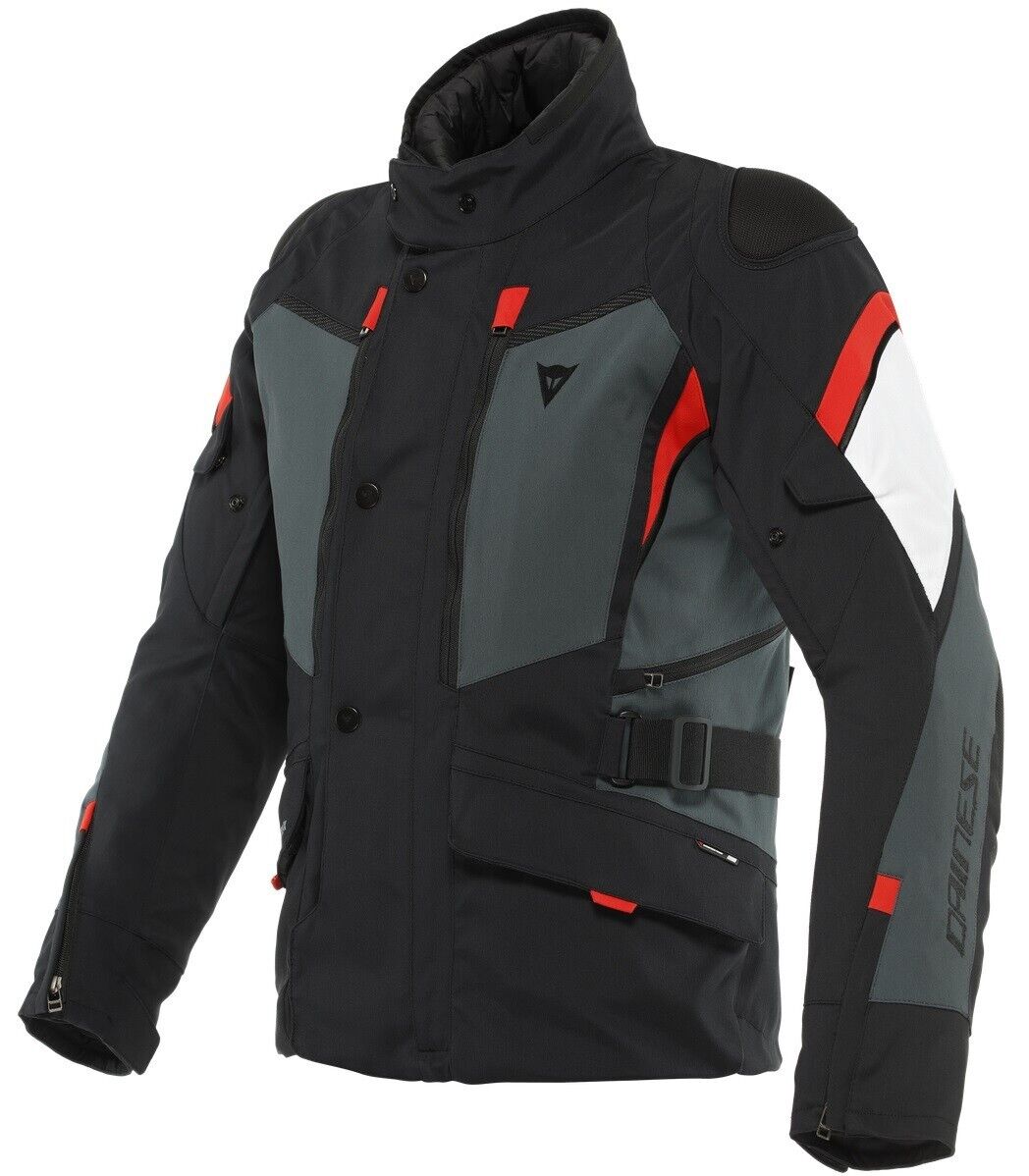 GIACCA JACKET MOTO 3 STRATI DAINESE CARVE MASTER 3 GORE TEX BLACK LAVA RED TG 50