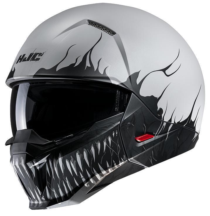 Casco Demi-Jet HJC jet I20 Scraw Bianco Nero Taglia S