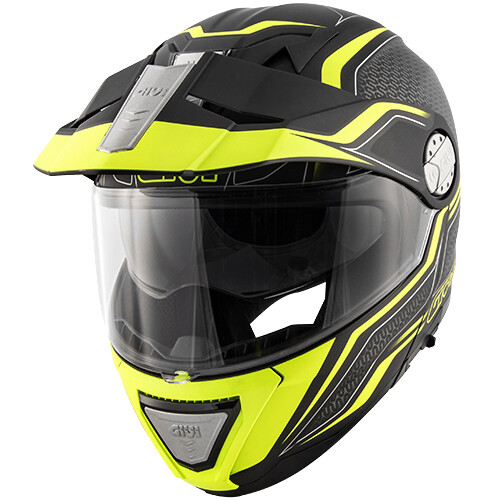 Casco helmet capacete modulare GIVI X33 DUAL SPORT CANYON LAYERS NERO GIALLO S